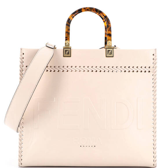 Fendi Handbags - Fendi Medium Sunshine Shopper Tote Whipstitch Leather